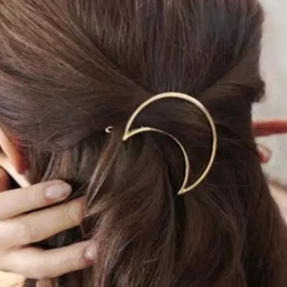 *Jade* Moon Hair Clip